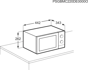 Микроволновая печь Electrolux, 20л, мех. управление, 800Вт, гриль, черный №8