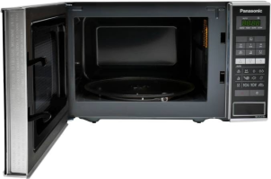 Мікрохвильова піч Panasonic, 20л, 800Вт, дисплей, відкр.кнопкою, нерж №4