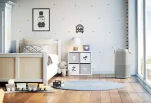 Очищувач повітря Electrolux, 92м2, 442м3/год, дисплей, 5-и шаровий HEPA фільтр, Wi-Fi, 9 режимів, сірий №6