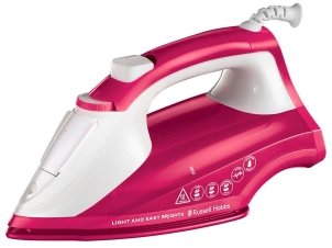 утюг Russell Hobbs Light&Easy Brights Berry, 2600Вт, 240мл, паровой удар -115гр, постоянная пара - 35гр, керам. подошва, малиновый №1
