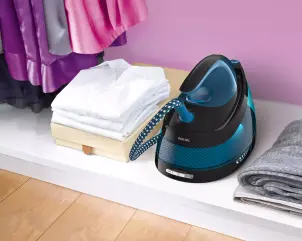утюг-парогенератор Philips PerfectCare Compact, 2400Вт, 1500мл, паровой удар -420гр, постоянный пар - 120гр, керам. подошва, синий №4