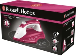 утюг Russell Hobbs Light&Easy Brights Berry, 2600Вт, 240мл, паровой удар -115гр, постоянная пара - 35гр, керам. подошва, малиновый №5