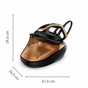 Праска-парогенератор Tefal Pro Express Vision, 3000Вт, 1200мл, паровий удар -800гр, постійна пара - 180гр, керам. підошва, чорно-золотий №4