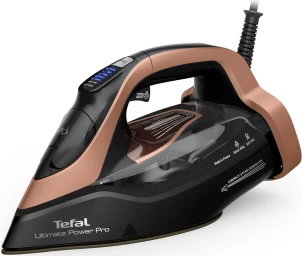 утюг Tefal Ultimate Power Pro, 3200Вт, 350мл, паровой удар -300гр, постоянный пар - 85гр, керам. подошва, черно-золотой №1