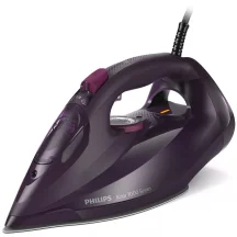 утюг Philips 7000 Series, 3000Вт, 300мл, паровой удар -250гр, постоянный пар - 50гр, нерж. сталь, пурпурный