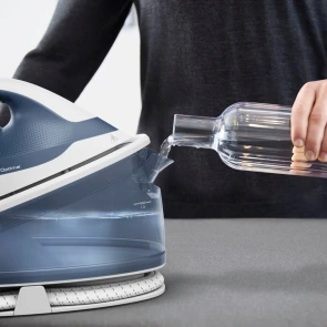 утюг-парогенератор Tefal Optimal, 2200Вт, 1200мл, паровой удар -190гр, постоянный пар - 110гр, керам. подошва, бело-синий №4