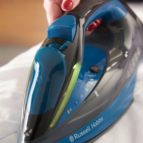 утюг Russell Hobbs Colour Control Pro, 2400Вт, 380мл, паровой удар -185гр, самоочищение, индик.температуры, керам. подошва, синий №3
