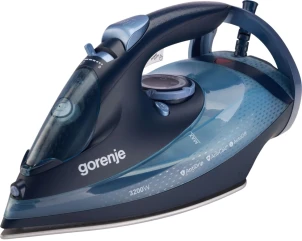 утюг Gorenje, 3250Вт, 420мл, паровой удар-250гр, верт. отпаривание, антинакипь, автоотключение, керам. подошва, черно-синий №1