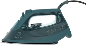 утюг Electrolux, 2600Вт, 330мл, паровой удар 210гр, керам. подошва, зеленый №7