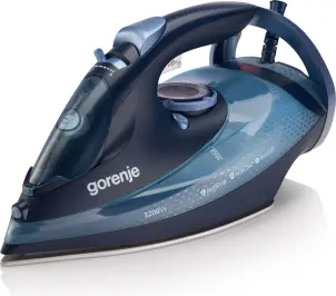 утюг Gorenje, 3250Вт, 420мл, паровой удар-250гр, верт. отпаривание, антинакипь, автоотключение, керам. подошва, черно-синий №2