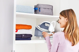 утюг-парогенератор Tefal Optimal, 2200Вт, 1200мл, паровой удар -190гр, постоянный пар - 110гр, керам. подошва, бело-синий №8