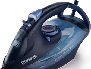 утюг Gorenje, 3250Вт, 420мл, паровой удар-250гр, верт. отпаривание, антинакипь, автоотключение, керам. подошва, черно-синий №5