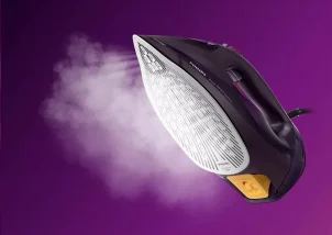 утюг Philips 7000 Series, 3000Вт, 300мл, паровой удар -250гр, постоянный пар - 50гр, нерж. сталь, пурпурный №6