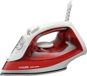 Праска Philips Series 2000, 2000Вт, 250мл, паровий удар -100гр, керам. підошва, червоний №1