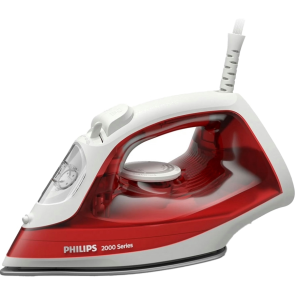 Праска Philips Series 2000, 2000Вт, 250мл, паровий удар -100гр, керам. підошва, червоний №2