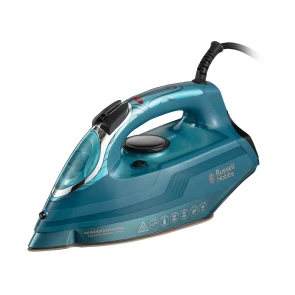 утюг Russell Hobbs Powersteam Ultra Coconut Smooth, 3100Вт, 350мл, паровой удар -230гр, самоочищение, керам. подошва, голубой №2