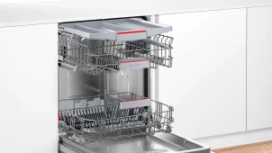 Посудомоечная машина Bosch встроенная, 13компл., A++, 60см, дисплей, 3й корзина, белая №3