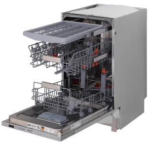Посудомоечная машина Hotpoint встроенная, 10компл., A++, 45см, дисплей, 3й корзина, белая №5
