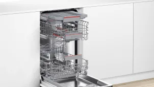 Посудомийна машина Bosch вбудована, 10компл., A+, 45см, дисплей, 3й кошик, білий №7