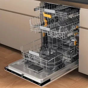 Посудомоечная машина Whirlpool встроенная, 14компл., A+++, 60см, дисплей, 3й корзина, белая №6