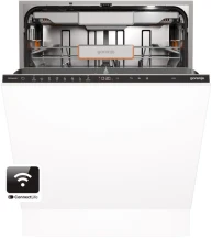 Посудомоечная машина Gorenje встраиваемая, 16компл., A+++, 60см, инвертор, Wi-Fi, AquaStop, сенсорн.упр, 3и корзины, белый