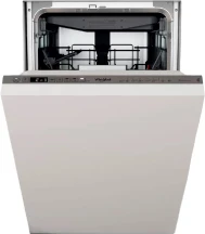 Посудомоечная машина Whirlpool встроенная, 10компл., A+++, 45см, дисплей, инвертор, 3й корзина, белая