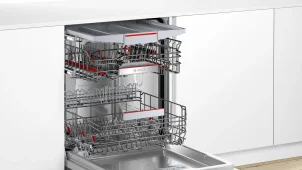 Посудомоечная машина Bosch встроенная, 13компл., A+++, 60см, дисплей, 3й корзина, белая №3
