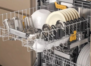 Посудомоечная машина Whirlpool встроенная, 14компл., A+++, 60см, дисплей, 3й корзина, белая №9