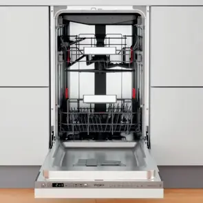 Посудомийна машина Whirlpool вбудована, 10компл., A+++, 45см, дисплей, інвертор, 3й кошик, білий №6