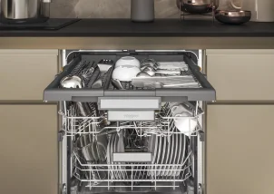 Посудомоечная машина Whirlpool встроенная, 15компл., A+++, 60см, дисплей, 3й корзина, белая №7