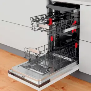 Посудомийна машина Whirlpool вбудована, 10компл., A+++, 45см, дисплей, інвертор, 3й кошик, білий №7