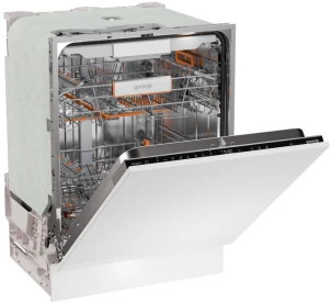 Посудомоечная машина Gorenje встраиваемая, 16компл., A+++, 60см, инвертор, Wi-Fi, AquaStop, сенсорн.упр, 3и корзины, белый №7