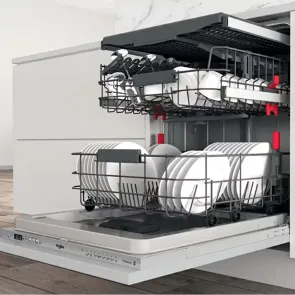 Посудомоечная машина Whirlpool встроенная, 14компл., A+++, 60см, дисплей, 3й корзина, белая №9
