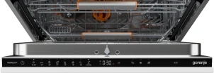 Посудомоечная машина Gorenje встраиваемая, 16компл., A+++, 60см, инвертор, Wi-Fi, AquaStop, сенсорн.упр, 3и корзины, белый №10