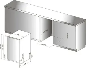 Посудомоечная машина Hotpoint встроенная, 10компл., A+++, 45см, дисплей, инвертор, 3й корзина, белая №3