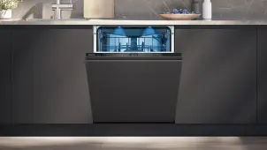 Посудомоечная машина Siemens встроенная, 14компл., A+++, 60см, дисплей, 3й корзина, Zeolith, белый №9