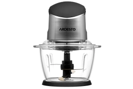 Измельчитель Ardesto, 400Вт, чаша-1000мл, стекло, корпус-пластик/металл, черно-серебристый