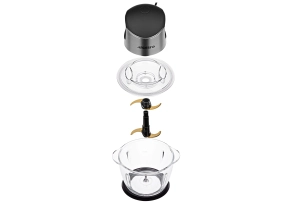 Подрібнювач Ardesto, 400Вт, чаша-1000мл, скло, корпус-пластик/метал, чорно-сріблястий №4