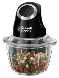 Измельчитель Russell Hobbs Matte Black, 200Вт, чаша-500мл, стекло, корпус-пластик, черный №4