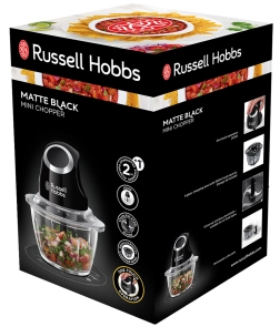 Измельчитель Russell Hobbs Matte Black, 200Вт, чаша-500мл, стекло, корпус-пластик, черный №8