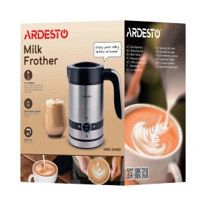 Вспенитель подогреватель Ardesto 450Вт, емкость резервуара-200мл, серебристо-черный №11