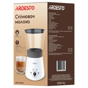 Спінювач-підігрівач Ardesto 300Вт, ємність резервуару-330мл, білий №11