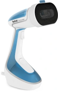 Відпарювач Tefal компактний Pure Tex 4в1 , 1700Вт, 200мл, постійна пара - 30гр, керам. підошва, біло-блакитний №5