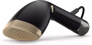 Отпариватель Philips компактный, 1500Вт, 100 и 200мл, постоянная пара – 28гр, керам. подошва, черный №6