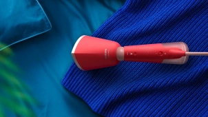 Відпарювач Philips компактний Series 5000, 1400Вт, 120мл, паровий удар -24гр, складана ручка, чохол-рукавичка, пластик, червоний №7