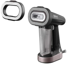 Відпарювач Tefal компактний Pure Force 3в1, 1800Вт, 180мл, постійна пара - 35гр, керам. підошва, чорно-рожевий