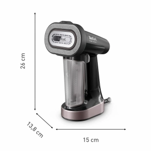 Відпарювач Tefal компактний Pure Force 3в1, 1800Вт, 180мл, постійна пара - 35гр, керам. підошва, чорно-рожевий №5