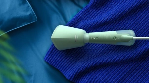 Отпариватель Philips компактный Series 5000, 1400Вт, 120мл, паровой удар -24гр, складная ручка, пластик, серо-зеленый №7