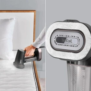 Відпарювач Tefal компактний Pure Force 3в1, 1800Вт, 180мл, постійна пара - 35гр, керам. підошва, чорно-рожевий №11