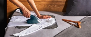 Відпарювач Tefal компактний Duo Power 2в1, 1700Вт, 400мл, паровий удар -180гр, постійна пара - 25гр, керам. підошва, синій №10